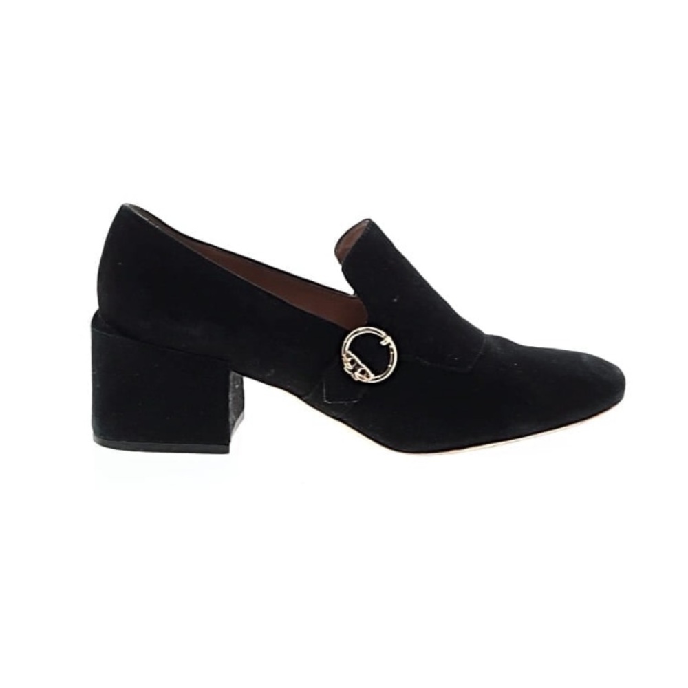 Tory Burch Tess Suede Heeled Loafers 9
